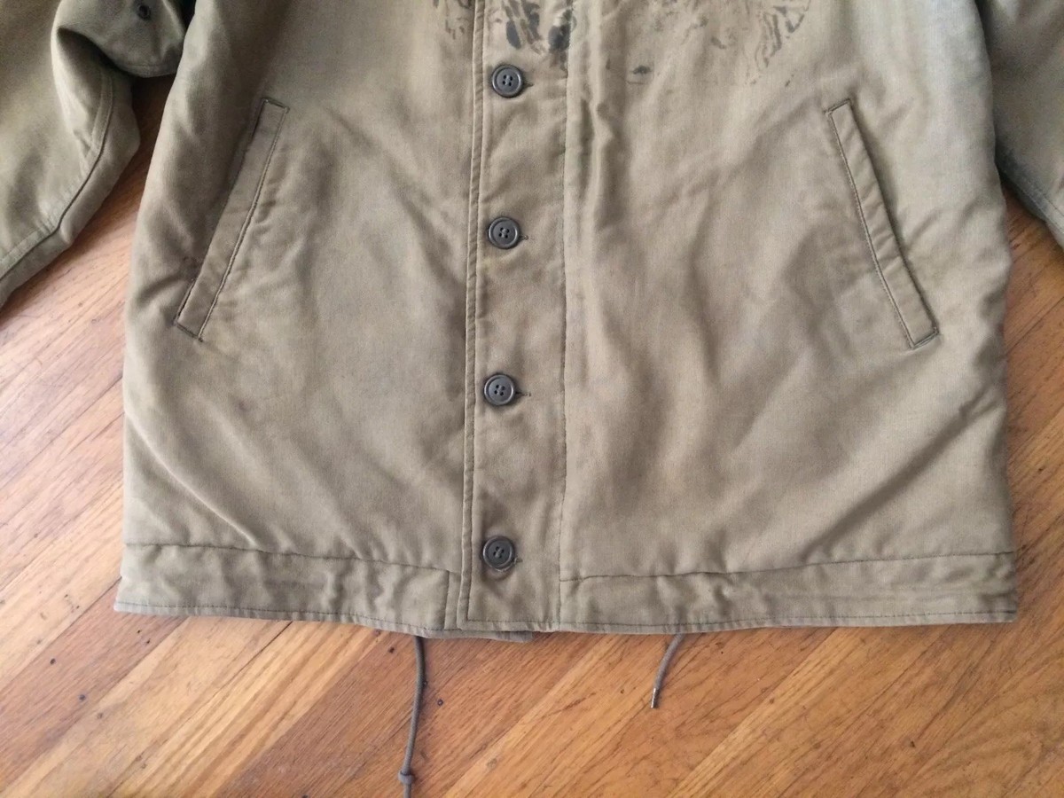 USNAVY ミリタリージャケット 40s WAIPER.inc 米軍 1940's 初期型 U.S.NAVY ZIP デッキジャケット