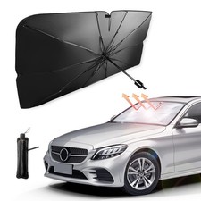 Car Windshield Sun Shade Umbrella, Reflective Sunshade for Front Wi... Fast Ship