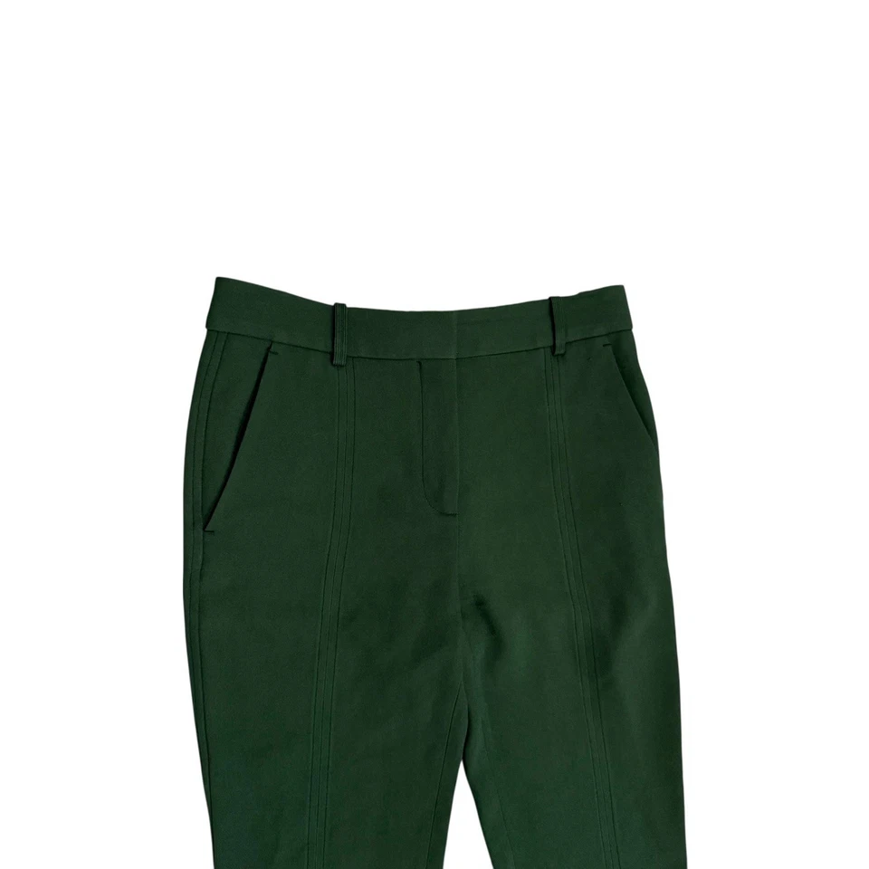Victoria Beckham Green Split Hem Trouser Pants Size 4 Made in Italy - Image 3 of 4