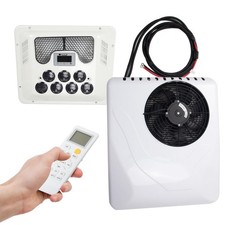 12V RV AC 15000 BTU Split Type Ultra Quiet Easy Install Heat Pump for RVs Vans