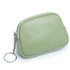 Genuine Leather Mini Coin Purse with Key Chain Change Pouch Card Holder Wallets — photo 1