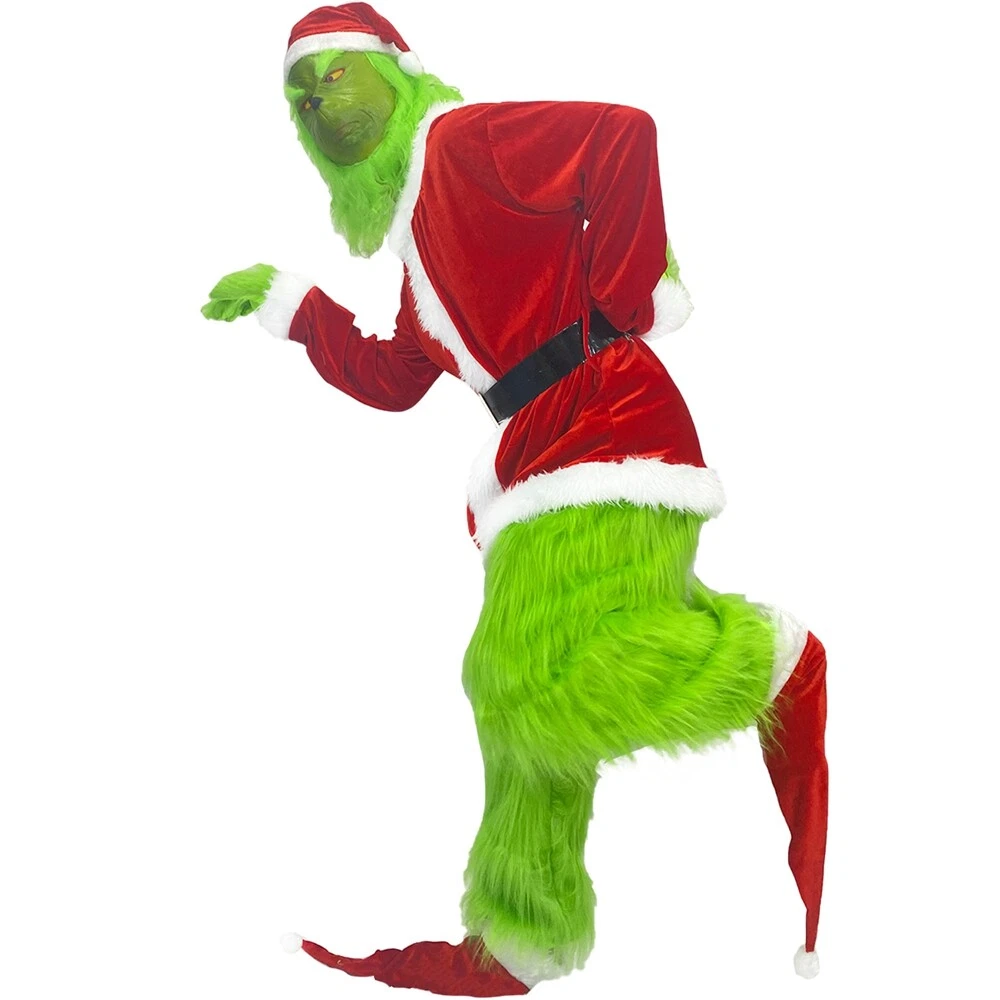 The Green Monster Costume Xmas Santa Grinch Cosplay Outfit Halloween Party Dress | eBay The Green Monster Costume Xmas Santa Grinch Cosplay Outfit Halloween Party Dress | eBay