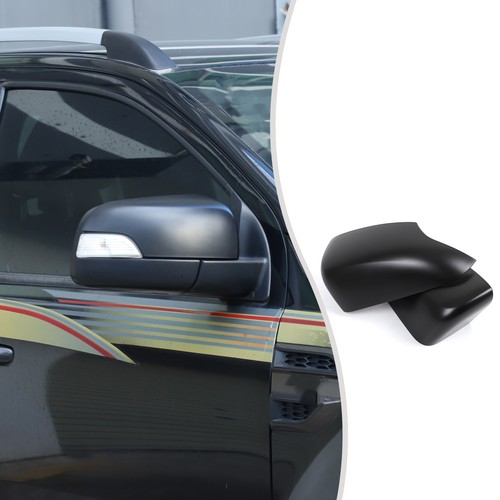 ABS Matte Black Outer Rearview Mirror Cover Trim For Ford Ranger T6 T7 2012-2021 - Picture 2 of 24