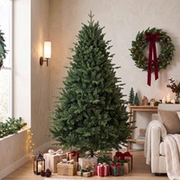 Homcom 180 Cm KüNstlicher Weihnachtsbaum, Tannenbaum Mit 1237 Spritzguss-Spitzen