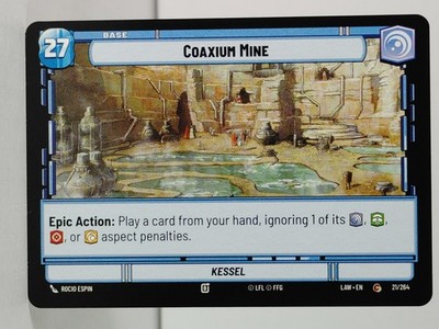 Coaxium Mine /shield token - A Lawless TIme #21 - Star Wars U - singles