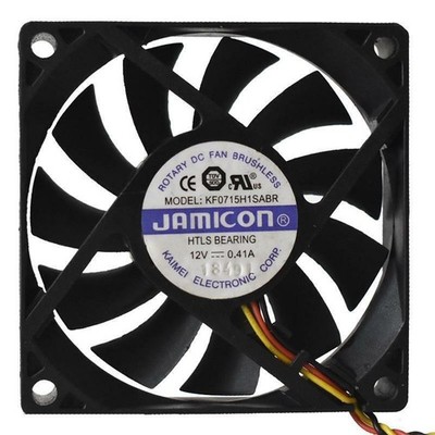 1 PCS JAMICON Fan KF0715H1SABR DC 12V 0.41A 70*70*15mm 3 Pin cooling fan