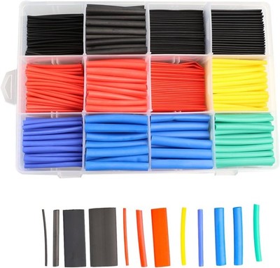 Heat Shrink Tubing Assortment 560PCS 1/4 2 Widths Flame R Number of Items: 560