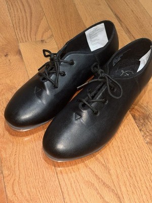 EUC Revolution Black Lace Up Tap Shoes, fits size 8.5 Style #521