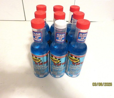 LOT OF 9 Rislone Hy-per Cool Radiator Cleaner and Super Flush 16 oz Bottles