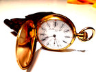 Gold 18k BOURQUIN  pocket watch key/lever — photo 5