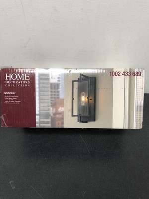 HDC HB15016-310 Kenton 1-Light Bronze Wall Sconce with Cage Frame Detail