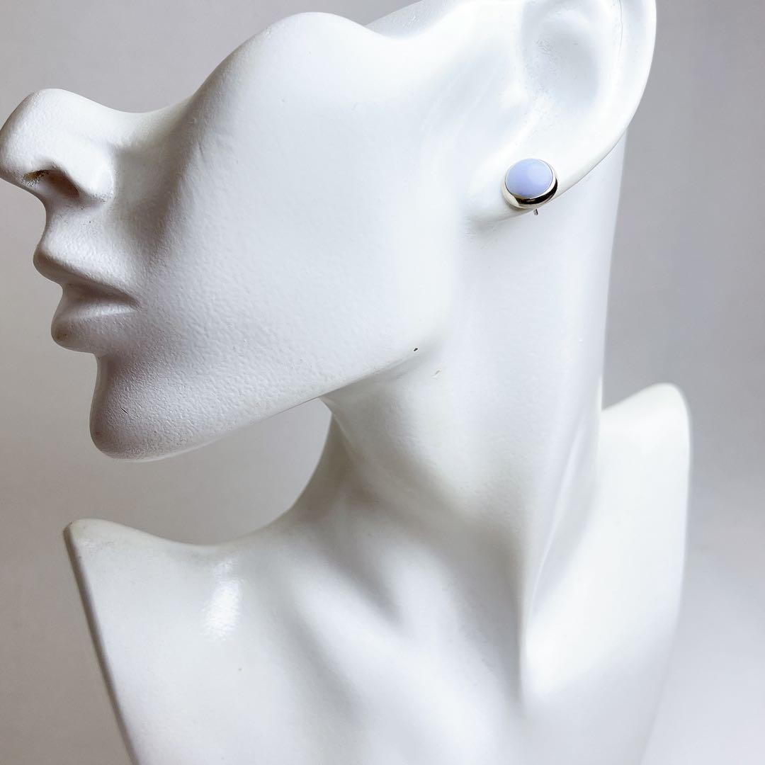 HERMES  Eclipse Stone Earrings Blue from Japan - image 7