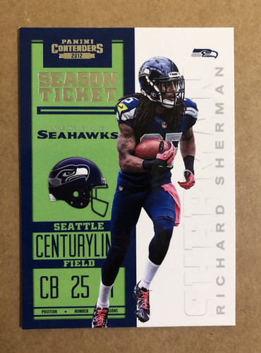 Richard Sherman #86 card from 2012 Panini Contenders