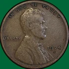 1924-S Lincoln Wheat Cent Very Fine VF Coin #36129