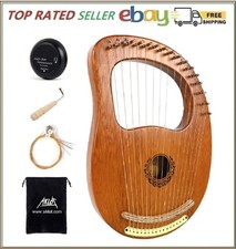 Lyre Harp AKLOT 16 Metal Strings Maple Saddle Mahogany Body Lyra Harp with
