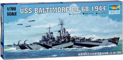 MIB Trumpeter 1/700 USS BALTIMORE Heavy Cruiser CA-68, circa 1944