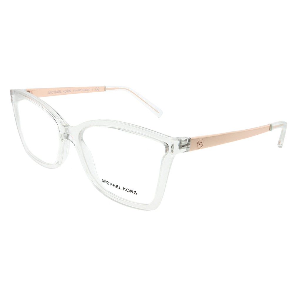 Michael Kors Caracas MK 4058 3050 Crystal Clear Plastic Eyeglasses 54mm