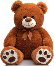Teddy Bear Stuffed Animal Plush Giant Teddy Bears with Footprints Big Bear 36...