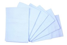 Knees N Toes CNG-blue-6 Clips N Grips Birdseye Flatfold Cloth Diapers Light ...