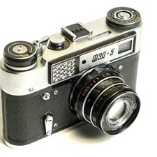 Soviet Rangefinder Camera FED-5 with Industar-61 L/D Lens Tested Working