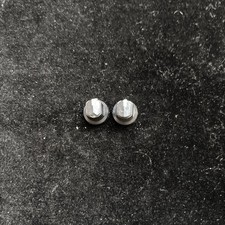 2 Rare Vintage Fender Black Knobs 80s/90s Amp Knobs D-Shaft hard to find