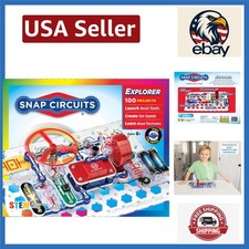 STEM Electronics Kit for Ages 8 - 100 Projects with Colorful Manual, 28 Parts