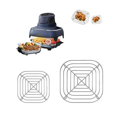 2pcs Crisper Rack for Ninja Crispi Air Fryer Fit for FN101 Ninja Crispi Acces...