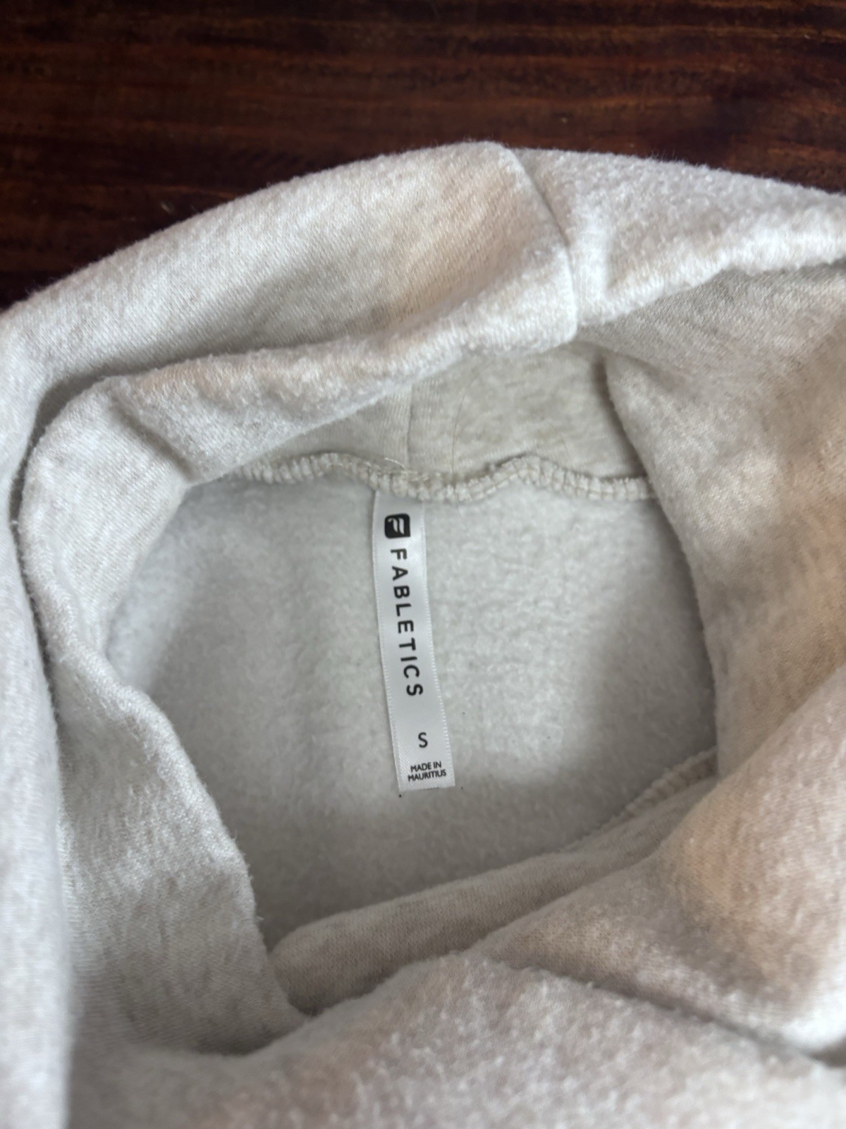 Fabletics Pullover Heather White Small Cowlneck - image 6