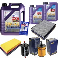 Inspektionskit Filter Liqui Moly ÖL 7L 5W-40 FüR VW Golf IV 1J1 2.3 V5 2.8 V6