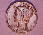 1945-D MERCURY DIME***  **129-6A