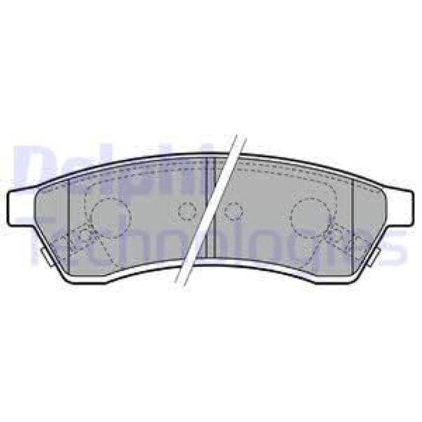 Delphi BremsbeläGe Bremsbelegsatz Hinten FüR Chevrolet Epica-image