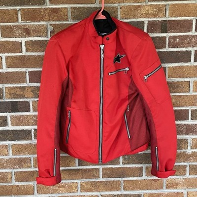 Alpine Star AlpineStars Stella Moto GP Motorcycle Padded Jacket Red Size Small M