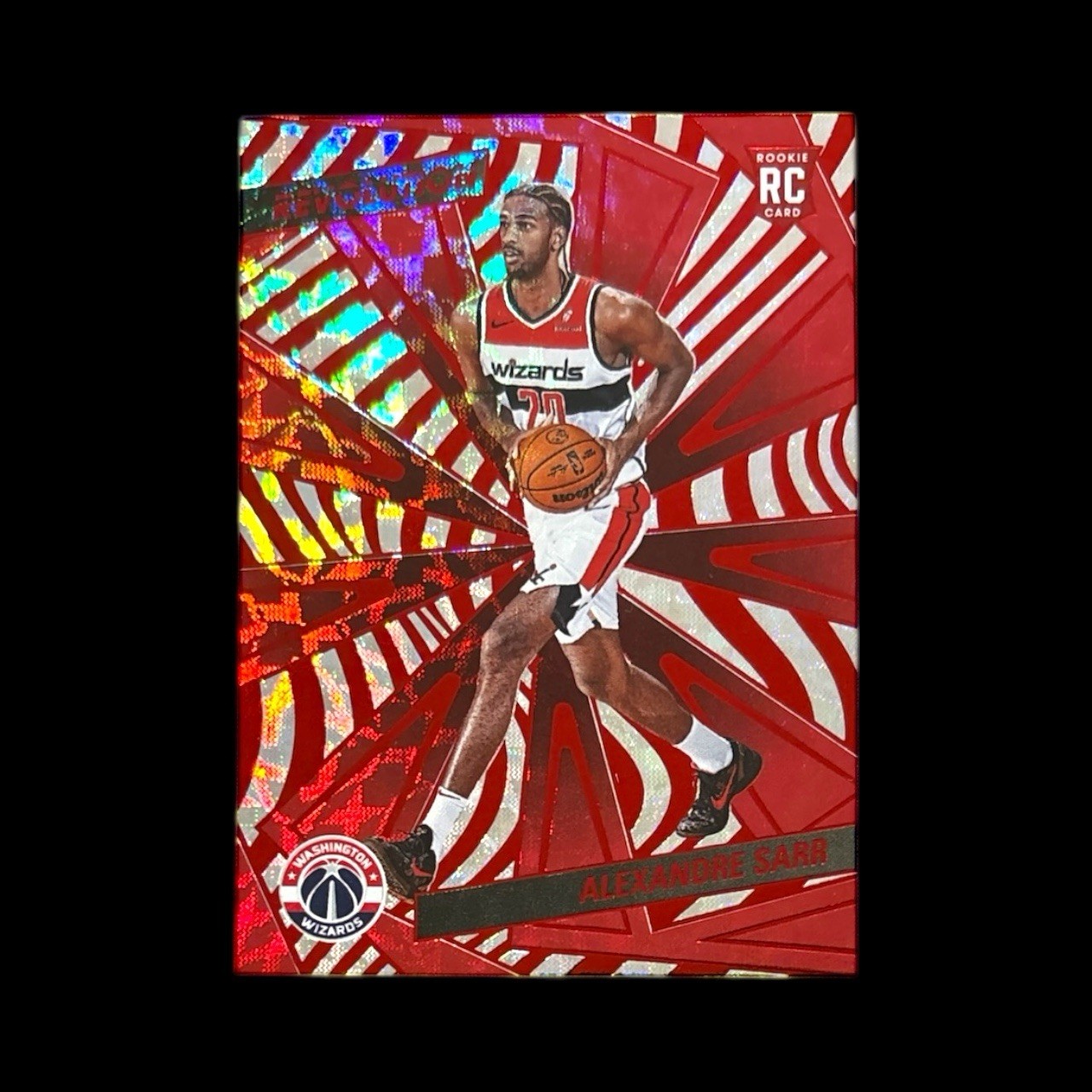 2024-25 Panini Revolution - Rookies Alexandre Sarr #106 Red Scope 135/135 (RC)