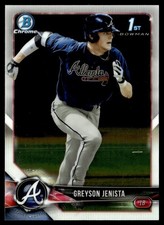 2018 Bowman Draft Chrome Greyson Jenista Atlanta Braves #BDC-31