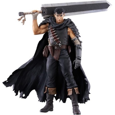 Berserk: Guts Black Swordsman L Size PVC Figure - Perfect for Collectors!