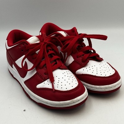 Men's Nike Dunk Low SP St. John's Sneakers CU1727-100 Size 5 Red/White CLEAN!