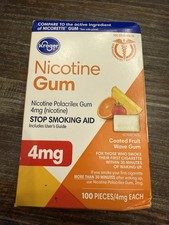  100 Kroger Gum 4mg 100ct Coated Fruit Wave EXP 1/27 Fast Ship 