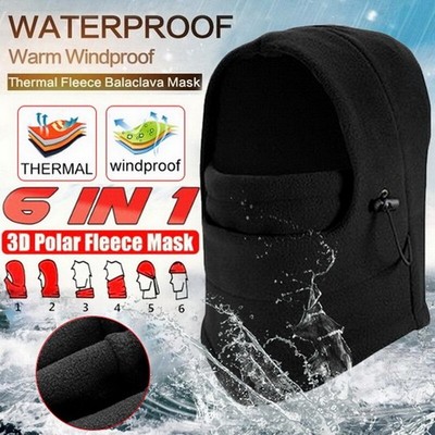 Balaclava Face Mask Men s Cold Weather Windproof Fleece Ski Ninja Mask Winter zz