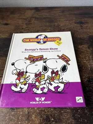 Vintage 1986 Snoopy s Talent Show The World Of Snoopy