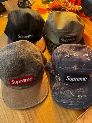 Supreme F/W 11 Safari Leopard Olive Box Logo 5 Panel Camp Cap Hat
