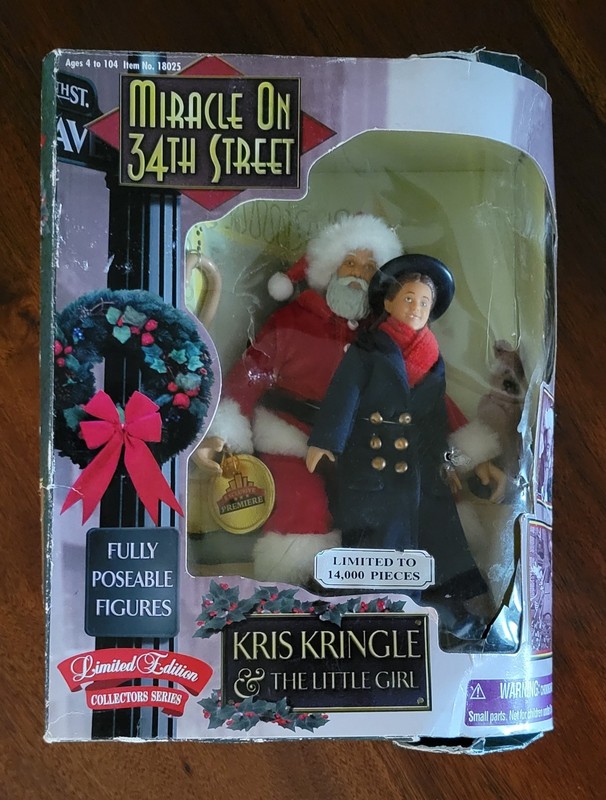 VINTAGE 1998 SANTA and LITTLE DEAF GIRL DOLLS MIRACLE ON 34th STREET
