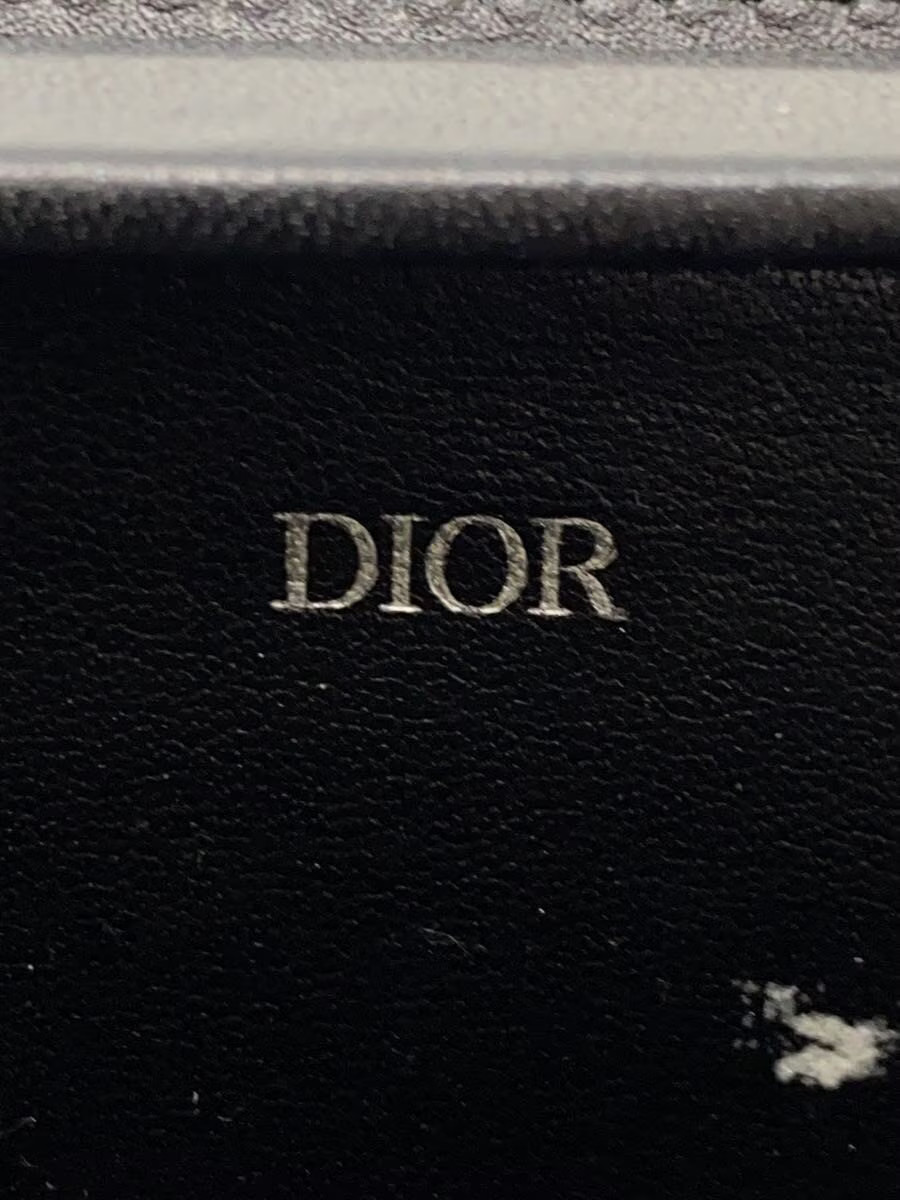 Christian Dior Leather Card Case Black Men's thumbnail 3