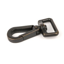 1 Inch Aged Bronze Designer Purse Lobster Clasp Swivel Snap Hook, 10 Pack