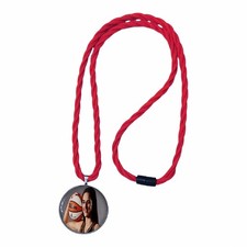 Caitlin Clark Portrait Necklace WNBA Indiana Fever 50mm Stainless Steel Pendant 