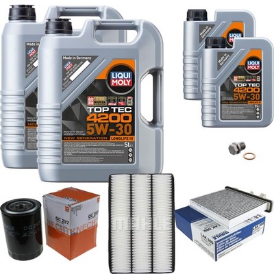 MAHLE Inspektionspaket 12L Liqui Moly 5W-30 Top Tec 4200 für Mitsubishi Pajero