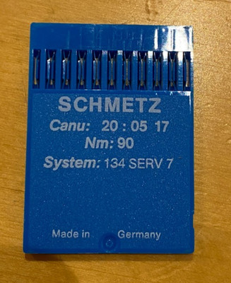 Schmetz Industrial Sewing Needles 134 Serv 7 - 90/14 CANU 20:05 17 - 80 Each