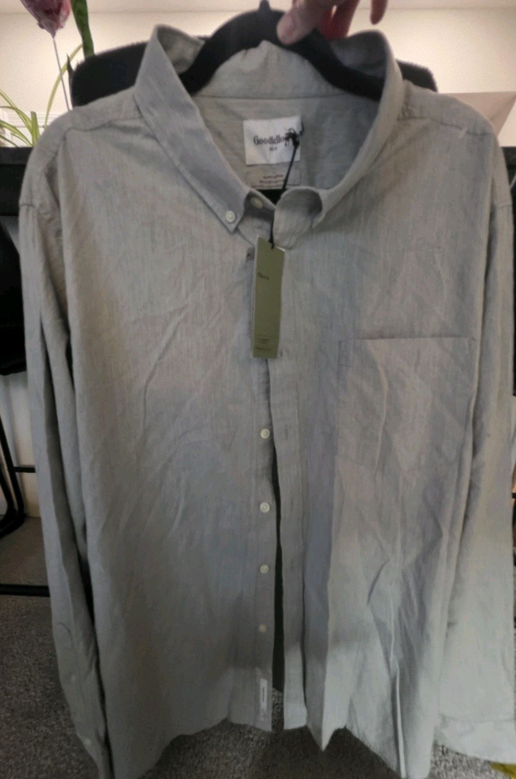 Goodfellow Men's XXL Big & Tall Long Sleeve Button Down Casual Shirt