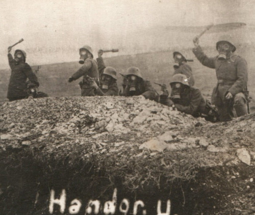 WWI German Storm Trooper Soldiers RPPC Real Photo Postcard