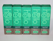 LOT 5 HELLO SUPERFRESH SPEARMINT TOOTHPASTE FLUORIDE-FREE 5 OZ EXP 3/2028