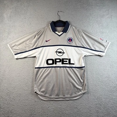 Vtg Nike Vtg Nike Paris Saint Germain 1999-2000 Away Soccer PSG Jersey Opel Med - Image 1 of 4